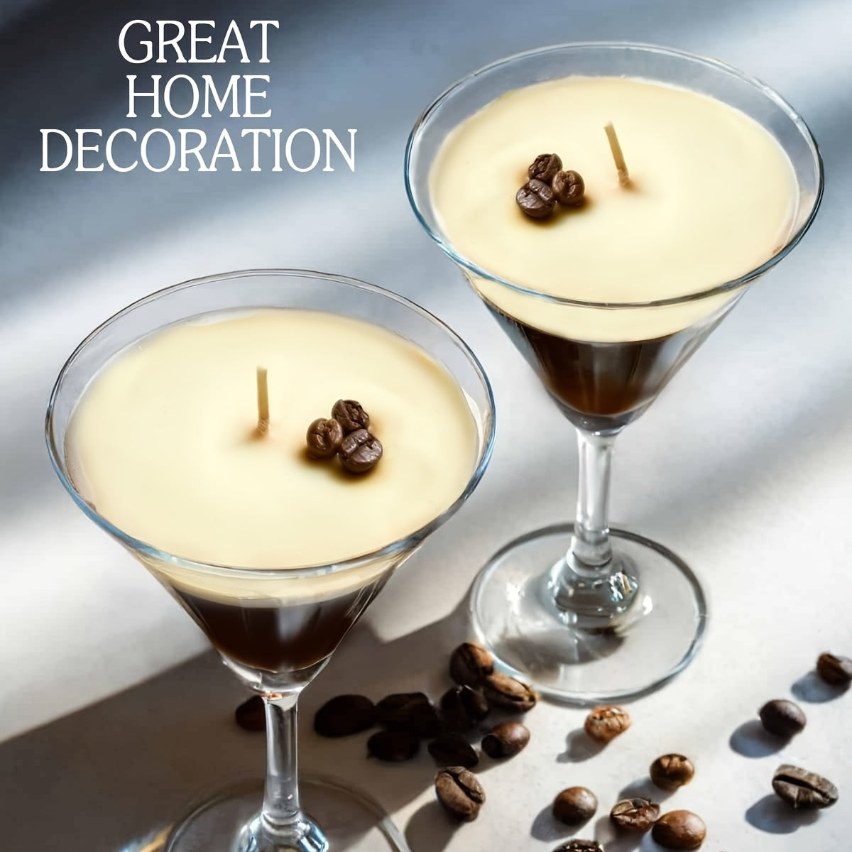 Coffee Martini Candle - Coffee Bean Embellishment