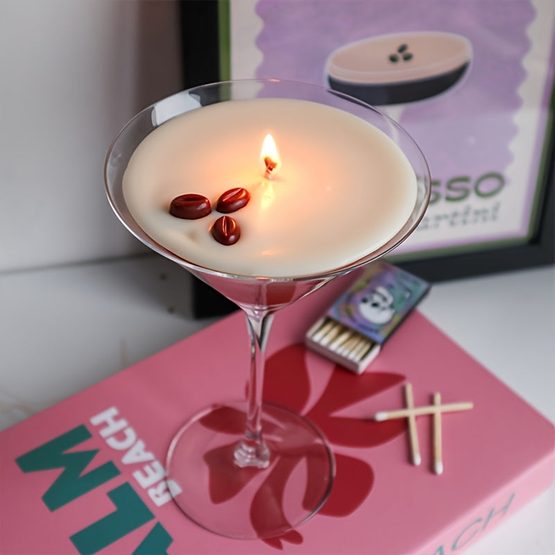 Coffee Martini Candle - Coffee Bean Embellishment
